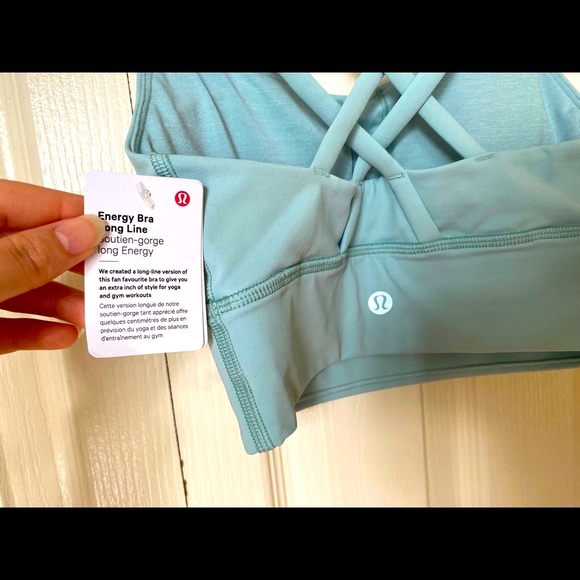 Lululemon Energy Bra Long Line: Hazy Jade, Size 2 - Picture 8 of 8